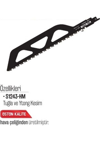 Bay-Tec Ytong Tilki Kuyruğu Testere S1243HM