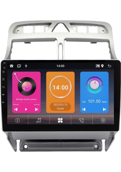 Peugeot 307 Android Multimedya Sistemi (2001-2008) For-X 6/128