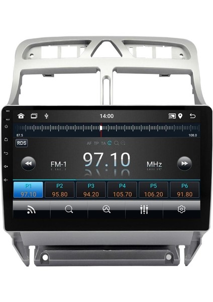 Peugeot 307 Android Multimedya Sistemi (2001-2008) For-X 6/128 modelleri