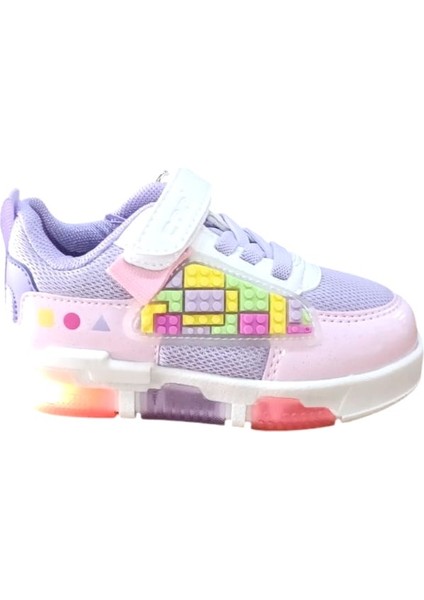 Legos Bebe Işıklı Kız Erkek Spor Ayakkabı Mor