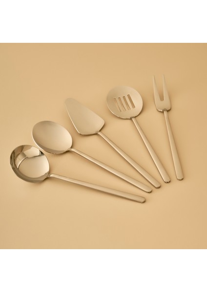 Siena 5 Parça Servis Seti Silver