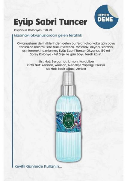 Okyanus Kolonyası 150 ml Rosıe Hediye fiyatları