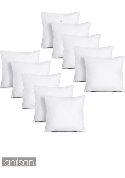 10 Adet Kırlent Iç Yastık Ekstra Dolgun Koltuk Yastığı Balkon Bahçe Aksesuar Yastığı 45x45