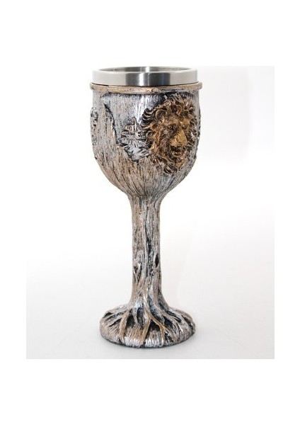 Paslanmaz Çelik Aslan Büstü Kadeh Bardak