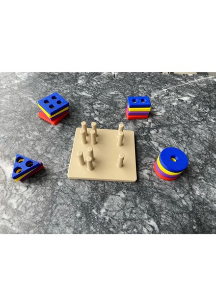 Bebekler & Çocuklar Için Geometrik Bul Tak Eğitici-Öğretici Oyuncak