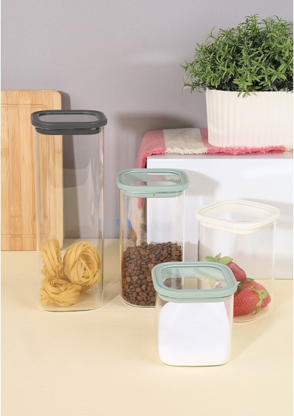Mtmhome Arow Nuevo 1100 ml Kavanoz Cam Saklama Kabı