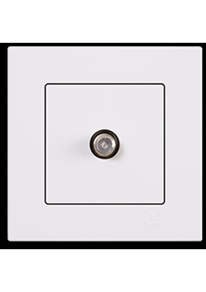 Eqona Beyaz Uydu Priz (F.kon.) (Mkz)