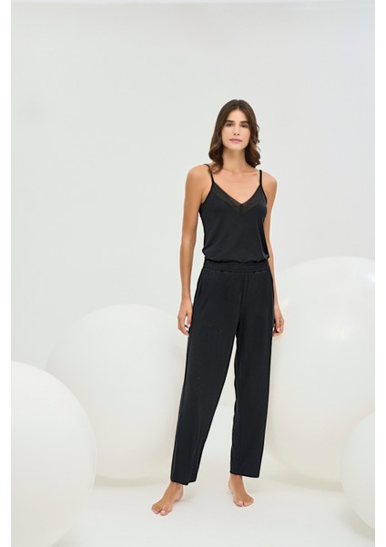 16596 Kadın Ince Askılı Pijama Takım