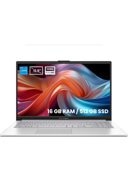 Vivobook 15 X1504VA-NJ1423E1 I5-1335U 16 GB 512 GB SSD Iris Xe Graphics 15.6" Full Hd Notebook