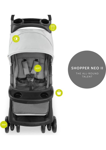 Shopper Neo Iı Bebek Arabası – Gri