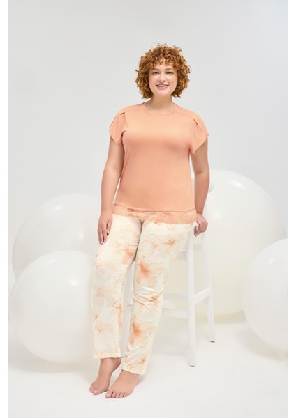 16482 Kadın Bıg Sıze Pijama Takım