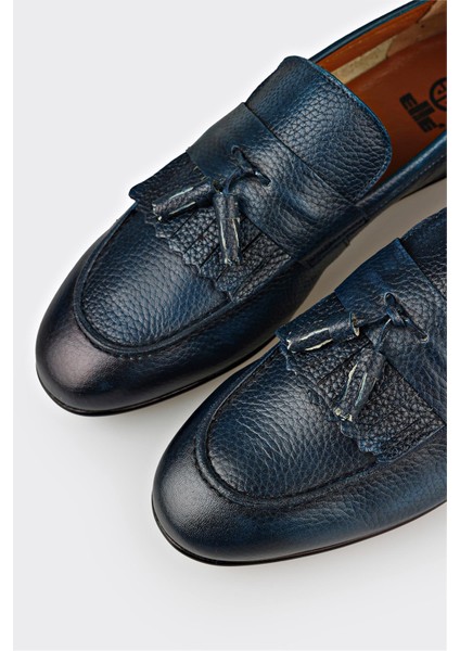 Lacivert Deri Erkek Günlük Ayakkabı indirimleri
