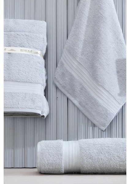 Banyo Havlu Seti 2'li Serenity 90 x 160 + 50 x 90 cm fırsatları
