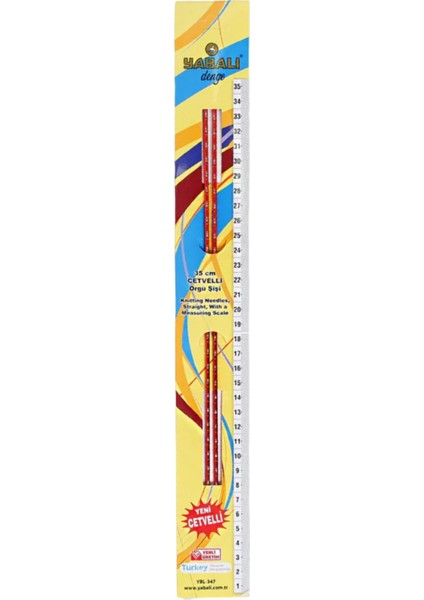 Örgü Şiş Cetvelli 4 Numara 35 cm