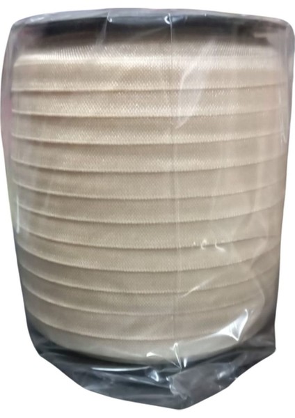 Çamaşır Lastiği Düz 1 cm 75 Metre 1 Top Krem