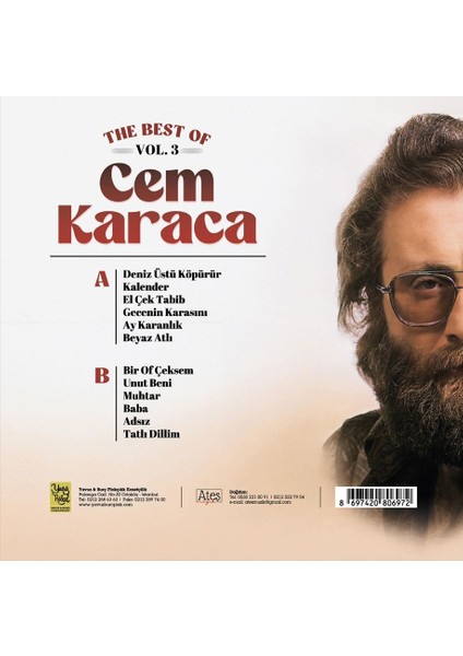 Cem Karaca The Best Of Vol.3 (Plak)
