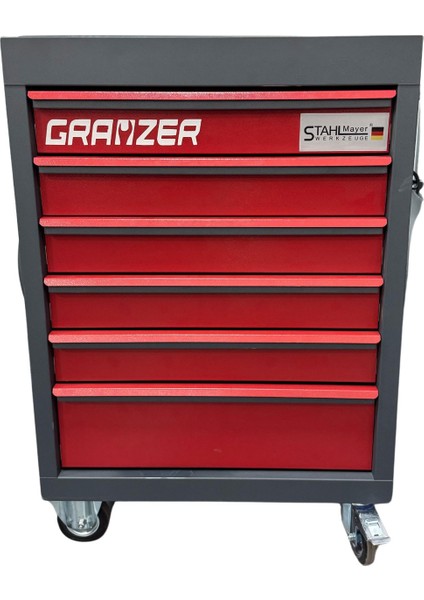 GSTH215P 6 Çekmeceli Dolu Takım Arabası 261 Parça (Takımlar Stahlmayer)