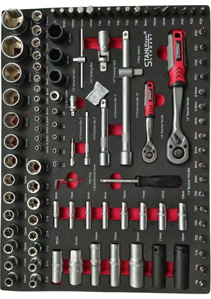 GSTH215P 6 Çekmeceli Dolu Takım Arabası 261 Parça (Takımlar Stahlmayer) fiyatları