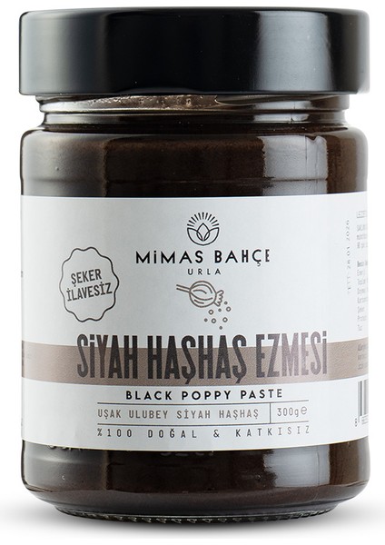 Siyah Haşhaş Ezmesi 300 gr