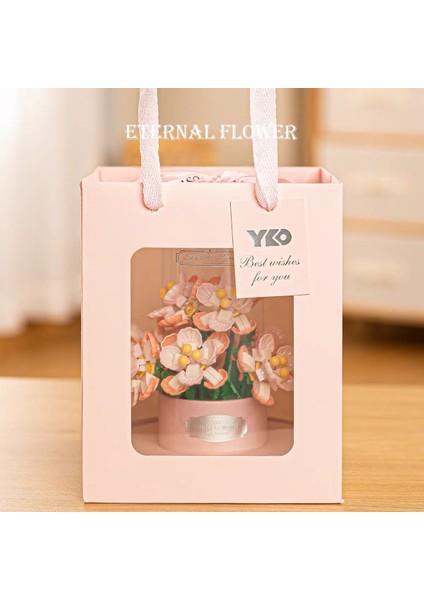 Çiçek Blok Maket Puzzle Yapboz Hediyelik El Yapımı Süs (Yurt Dışından)