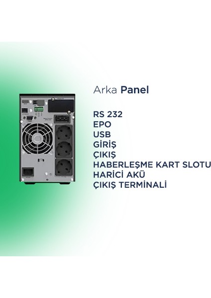 DSRN-1101 1000VA On Line Kesintisiz Güç Kaynağı On Line Ups