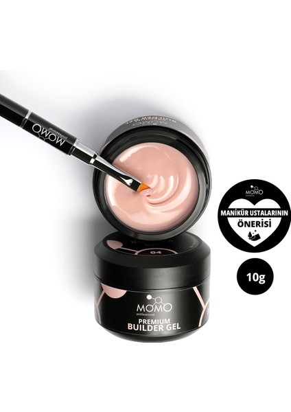 Premium Builder Protez Tırnak Jeli No.4, Bej, 10 gr