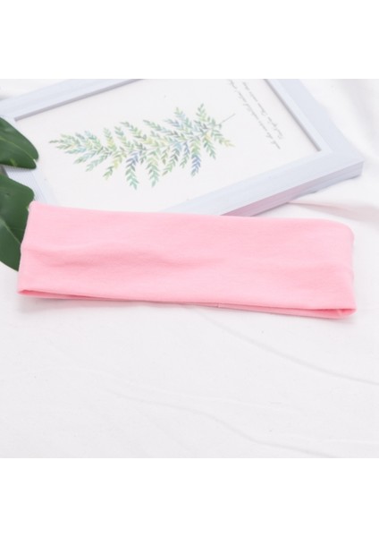 Elastik Pamuklu Saç Bandı, Şık Saç Bandı, Kadın Katı Koşu Spor Yoga Saç Bandı, Elastik Makyaj Saç Aksesuarları (Yurt Dışından)