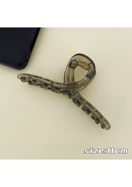 Buzlu Saç Tokaları, Üst Düzey Saç Tokaları, Saç Tokaları, Büyük Saç Hacmine Sahip Köpekbalığı Tokaları (Yurt Dışından)