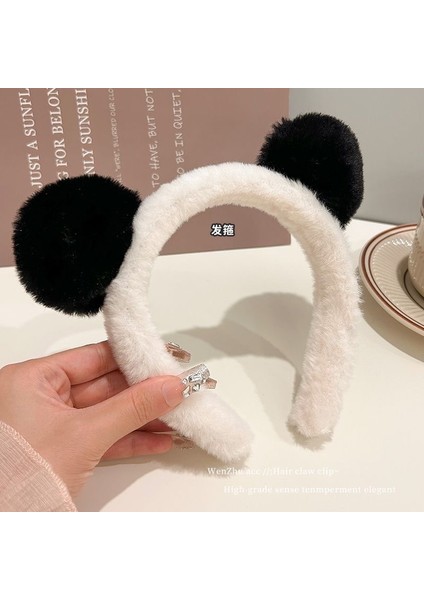 Yeni Sevimli Karikatür Yüz Yıkama Bandı ve Kafa Bandı, Yüz Yıkama Maskesi Kafa Bandı, Kaymaz Peluş Kafa Bandı (Yurt Dışından)