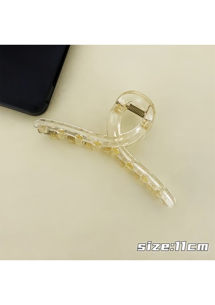 Buzlu Saç Tokaları, Üst Düzey Saç Tokaları, Saç Tokaları, Büyük Saç Hacmine Sahip Köpekbalığı Tokaları (Yurt Dışından)