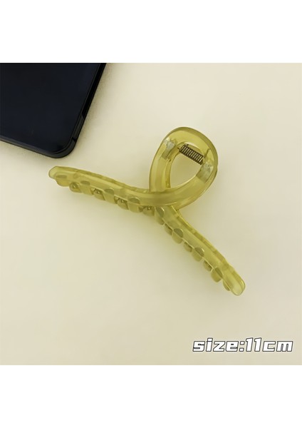 Buzlu Saç Tokaları, Üst Düzey Saç Tokaları, Saç Tokaları, Büyük Saç Hacmine Sahip Köpekbalığı Tokaları (Yurt Dışından)