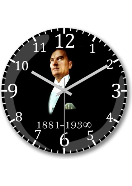 Mustafa Kemal Atatürk Saati Bombeli Gercek Cam---Ücretsiz --