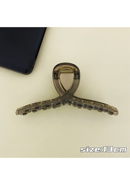 Buzlu Saç Tokaları, Üst Düzey Saç Tokaları, Saç Tokaları, Büyük Saç Hacmine Sahip Köpekbalığı Tokaları (Yurt Dışından)