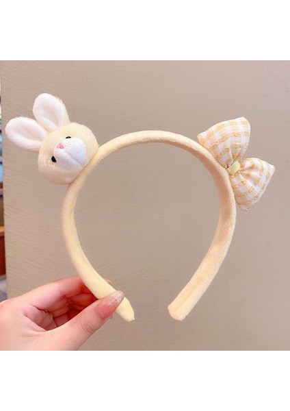 Yeni Sevimli Karikatür Yüz Yıkama Bandı ve Kafa Bandı, Yüz Yıkama Maskesi Kafa Bandı, Kaymaz Peluş Kafa Bandı (Yurt Dışından)