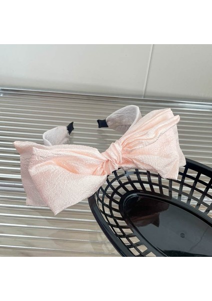 2024 Ilkbahar ve Yaz Pembe Yüksek Kafatası Bandı Headdress Tatlı ve Sevimli Kafa Bandı Basit Saç Aksesuarı (Yurt Dışından)