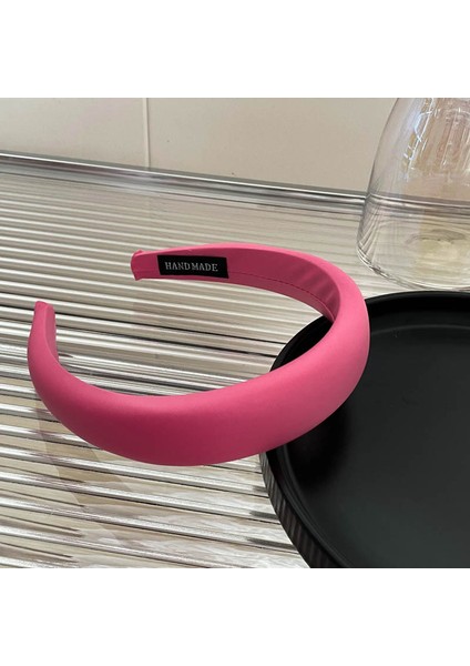 2024 Ilkbahar ve Yaz Pembe Yüksek Kafatası Bandı Headdress Tatlı ve Sevimli Kafa Bandı Basit Saç Aksesuarı (Yurt Dışından)