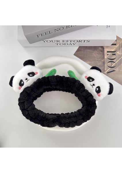 Yeni Sevimli Karikatür Yüz Yıkama Bandı ve Kafa Bandı, Yüz Yıkama Maskesi Kafa Bandı, Kaymaz Peluş Kafa Bandı (Yurt Dışından)