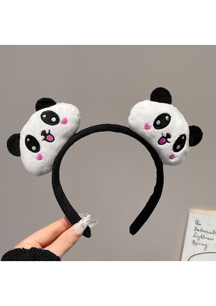 Yeni Sevimli Karikatür Yüz Yıkama Bandı ve Kafa Bandı, Yüz Yıkama Maskesi Kafa Bandı, Kaymaz Peluş Kafa Bandı (Yurt Dışından)