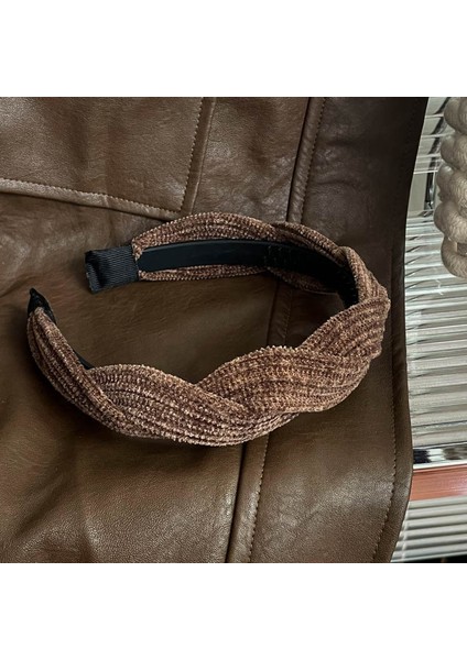 Ilkbahar ve Yaz Şampanyası Maillard Yüksek Kafatası Saten Kafa Bandı, Üst Düzey Kadın Sünger Kafa Bandı, Yeni Geniş Kenarlı Saç Demeti Kafa Bandı (Yurt Dışından)