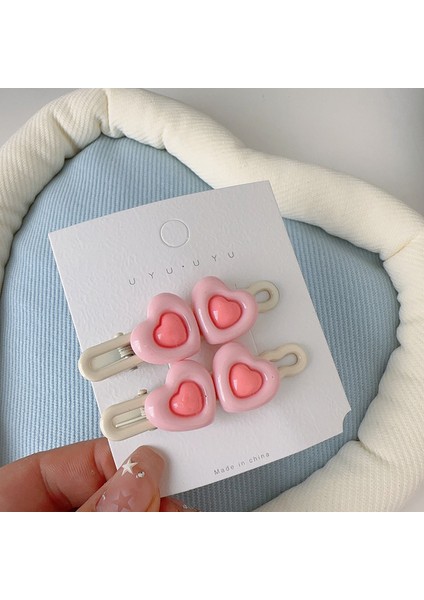 Sevimli Pembe Çocuk Saç Tokası Patlama Yan Ördek Gagası Klibi Dopamin Saç Aksesuarları (Yurt Dışından)