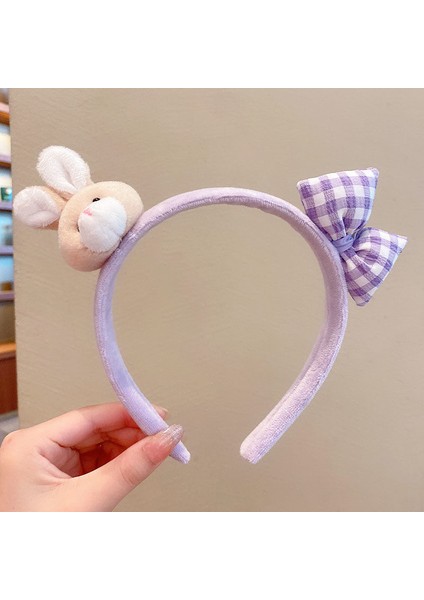 Yeni Sevimli Karikatür Yüz Yıkama Bandı ve Kafa Bandı, Yüz Yıkama Maskesi Kafa Bandı, Kaymaz Peluş Kafa Bandı (Yurt Dışından)