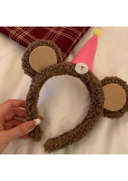 Yeni Sevimli Karikatür Yüz Yıkama Bandı ve Kafa Bandı, Yüz Yıkama Maskesi Kafa Bandı, Kaymaz Peluş Kafa Bandı (Yurt Dışından)