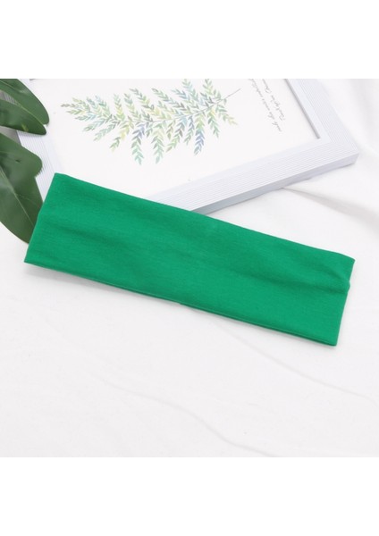 Elastik Pamuklu Saç Bandı, Şık Saç Bandı, Kadın Katı Koşu Spor Yoga Saç Bandı, Elastik Makyaj Saç Aksesuarları (Yurt Dışından)