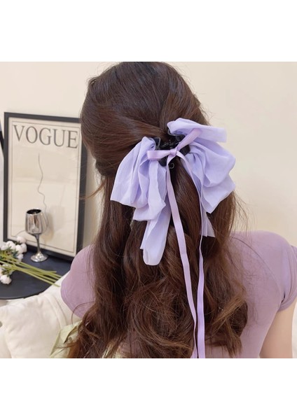 Saten Kabarıklık, Siyah Mizaç Klibi, Başın Arkasında Saç Tokası Saç Aksesuarları (Yurt Dışından)