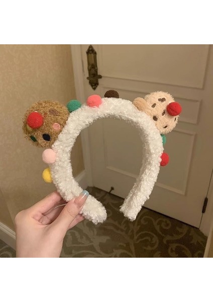 Yeni Sevimli Karikatür Yüz Yıkama Bandı ve Kafa Bandı, Yüz Yıkama Maskesi Kafa Bandı, Kaymaz Peluş Kafa Bandı (Yurt Dışından)