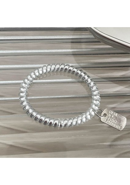 Kalın Saç Bağı, Kore Tarzı Üst Düzey Kafa Bandı, Ilkbahar ve Yaz 2024 Yeni Stil, Yüksek Elastikiyetli Lastik Bant (Yurt Dışından)