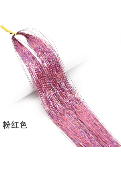 Glitter Saç Tinsel Seti Gökkuşağı Bayan Renkli Parıltılı, Bling Saç Örgü Aksesuarları (Yurt Dışından)