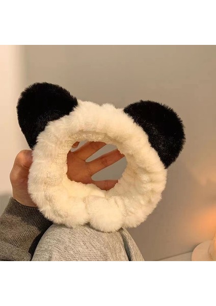 Yeni Sevimli Karikatür Yüz Yıkama Bandı ve Kafa Bandı, Yüz Yıkama Maskesi Kafa Bandı, Kaymaz Peluş Kafa Bandı (Yurt Dışından)