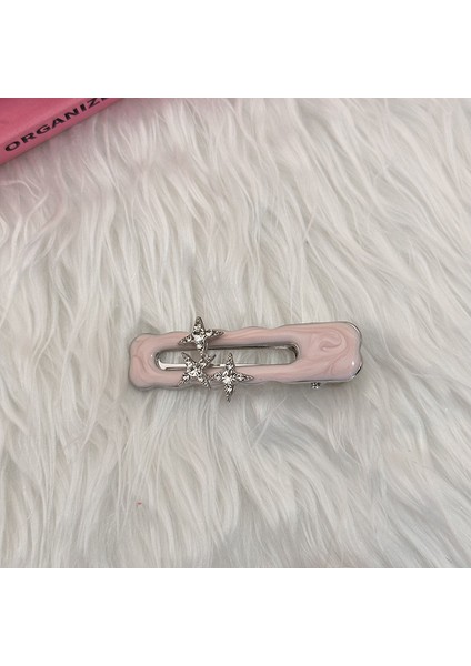 Basit ve Sevimli Metal Pembe Saç Tokası, Üst Düzey Ördek Gagası Klibi, Kafa Bandı Klibi (Yurt Dışından)