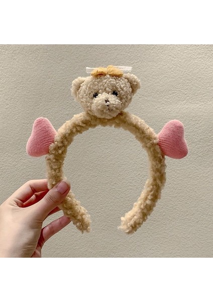 Yeni Sevimli Karikatür Yüz Yıkama Bandı ve Kafa Bandı, Yüz Yıkama Maskesi Kafa Bandı, Kaymaz Peluş Kafa Bandı (Yurt Dışından)